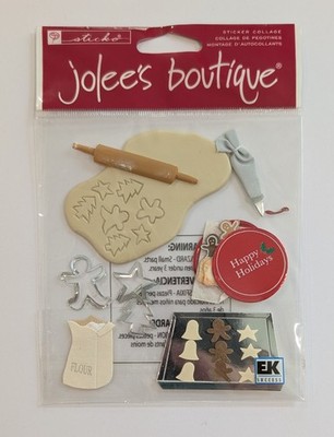RARE Jolee's Christmas Holiday Baking Cookies Scrapbooking Stickers