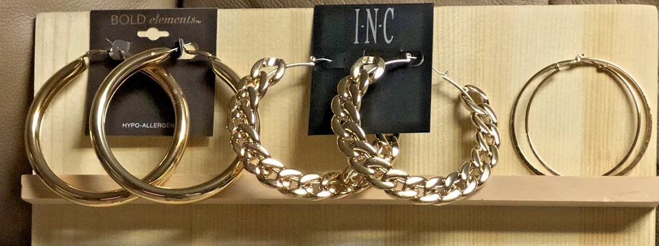 LOTE VARIADO DE 12 PENDIENTES, COLLARES Y PULSERAS ARO ORO Y PLATA Foto 4 de 4