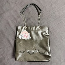 POP MART SKULLPANDA The Sound Series Shoulder Tote Bag Black Metallic Bag Charm