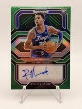2021-22 Panini Prizm Draft Picks Green RJ Nembhard TCU RC Auto