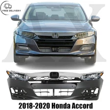 Front Bumper Cover & Grille Assembly Chrome Kit For 2018-2020 Honda Accord