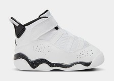 Jordan 6 Rings White Black TD 323420-111 Size 6C