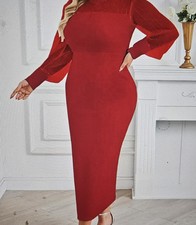 Plus Size Red Party Dress