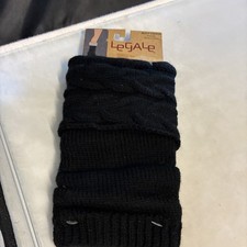 Legale Womens Warm Winter Boot Toppers Black New