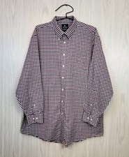 STAFFORD TRAVEL Wrinkle Free Oxford Fitted 18 34 - 35 Long Sleeve Button Down