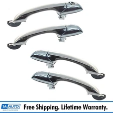 4 Piece Exterior Outside Door Handle Kit Chrome for Dodge Caliber Jeep Patriot