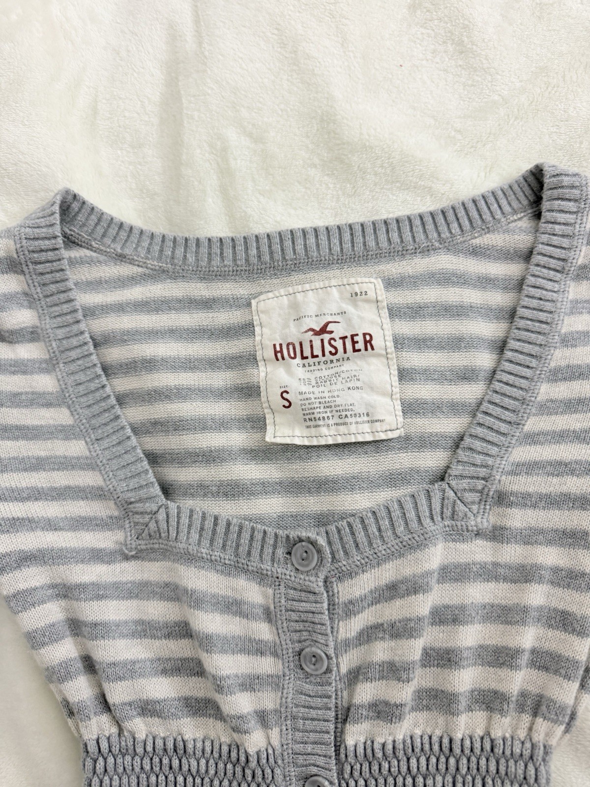 Rare Vintage Hollister Striped Babydoll Top Size S In Very Good Condition image 2