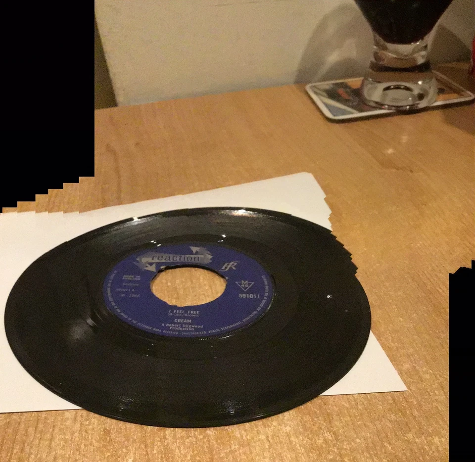 Cream '- I Feel Free/ N.S.U -  (591011) 1966 Vinyl 7” single Reaction  - Image 3 of 3