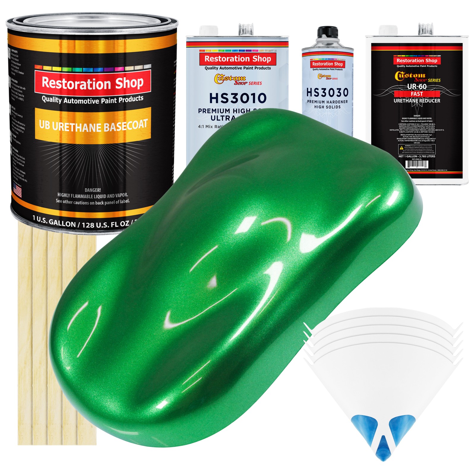 Firemist Green Gallon Urethane Basecoat Clearcoat Car Paint Fast Kit