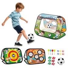 Bean Bag Toss Game for Kids, 5-in-1 Outdoor Indoor Toss Toy with Bean green