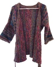 Peruvian Connection Chunky Wool Belt Tie Swea...