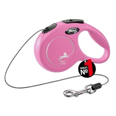 Flexi New Classic Cord XS Hundeleine (unter 8kg) 3m pink von JP
