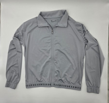 Under Armour,loose-fitting zip-up jacket,HeatGear technology, gray,women's,XS