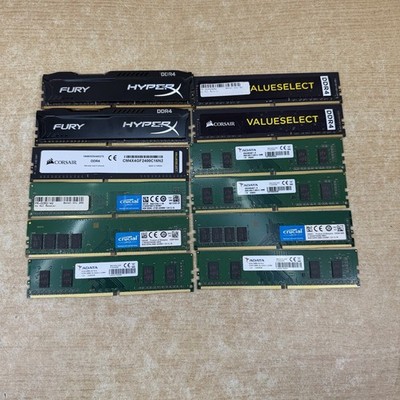 DDR4 RAM 12 DDR4 Arbeitsspeicher Restposten verschiedene Marken Hyper Corsair Crucial je 4-8GB