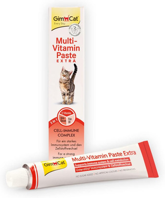 Gimcat Multi-Vitamin Paste Extra - Katzensnack Mit Fischöl Für Ein Starkes Immun