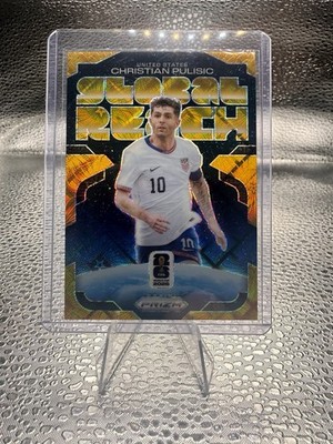 2026 Prizm FIFA World Cup Christian Pulisic Global Reach Gold Lattice 10/10 🔥