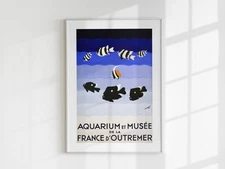 Aquarium Wall Art - Retro Printable Art, Vintage Wall Decor