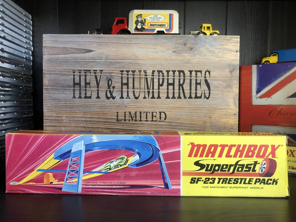 Matchbox Superfast SF-23 Rennbahn Zubehör Set Mint OVP von 1970 - Bild 2 von 4
