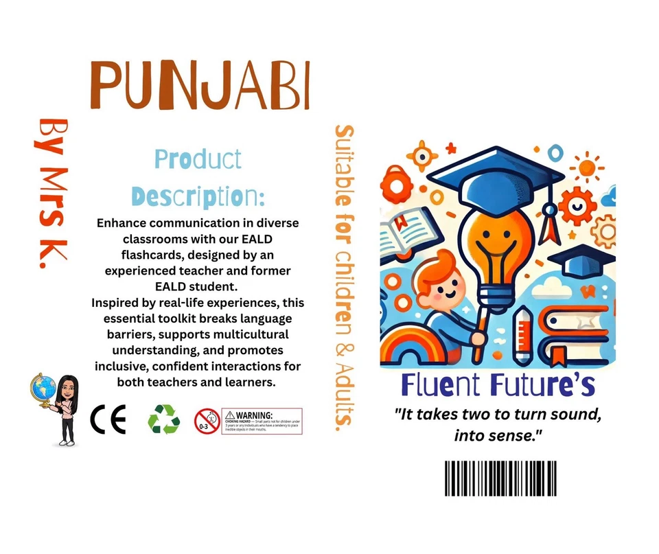 Fluent Futures Flashcards - Punjabi - Image 3 of 3