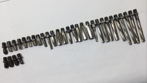 30) 1/4-28 Threaded Spiral Flute Reamers ~ Aircraft Tools