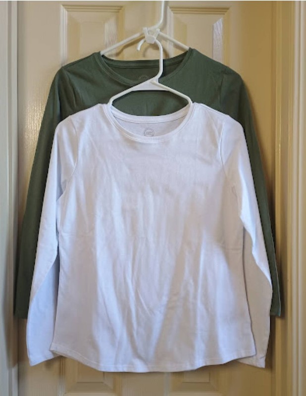 New Wonder Nation Girls Kid Tough Long Sleeve Tee White & Green - (2)  XXL (18)