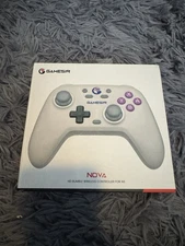 GameSir Nova HD Rumble Controller for NS, RGB LED Glide Ring, Retro White