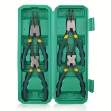 4Pcs 7" Internal/External Snap Ring Pliers Set Heavy Duty Circlip Pliers Kit US
