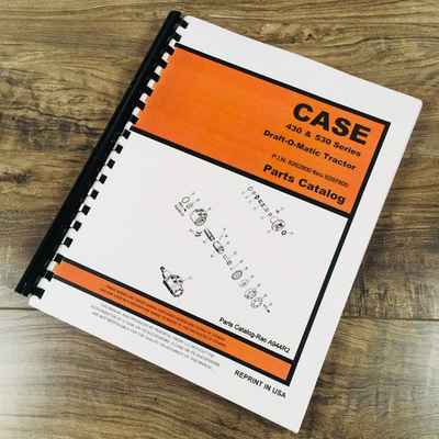 #ad Case 430 530 Draft O Matic Tractor Parts Manual Catalog Pin 8262800 Thru 8297800 $26.07