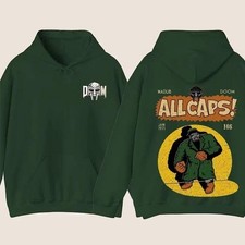 MF Doom Madlib All Caps Hoodie, Metal Face Hoodie