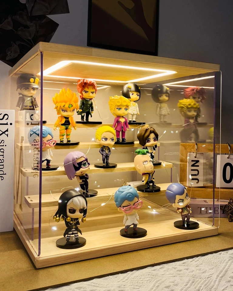 Clear Acrylic Display Case with Light , 5 Tier Display Stand Assembly Dustpro... - Image 2 of 4