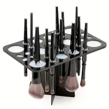 28 Slot Acrylic Makeup Brushes Drying Rack for Daily Use