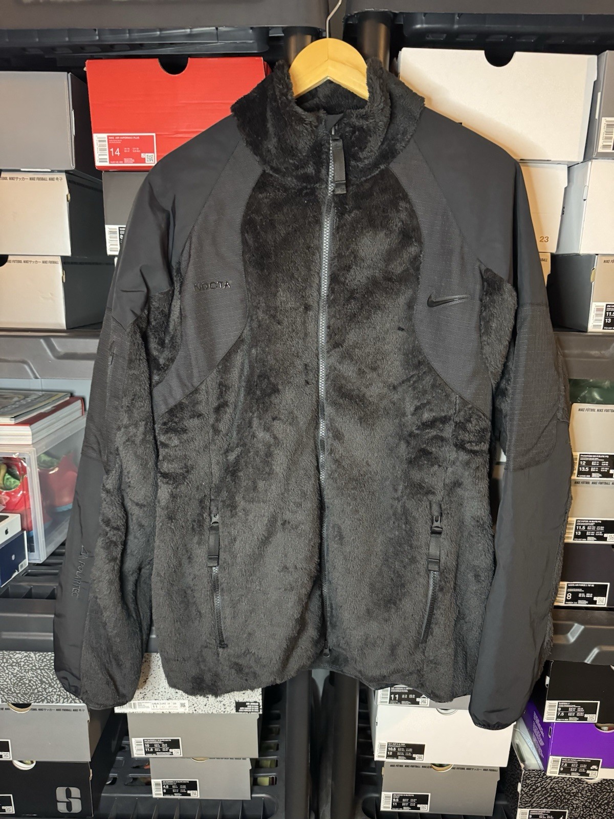 SACAI X NIKE Nike x NOCTA Drake Polar Fleece Jacket Nero DA3995 010 Uomo Taglia XL