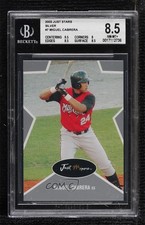 2003 Just Minors Just Stars Silver Miguel Cabrera #7 BGS 8.5 0q3