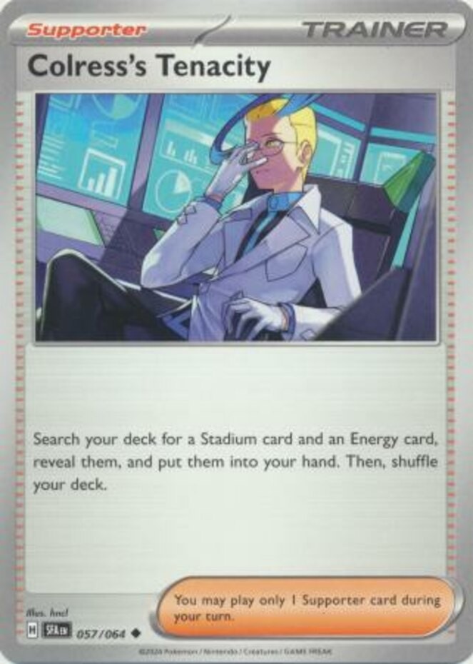 Colress's Tenacity - 057/064 - Uncommon - Near Mint