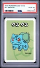 2019 POKEMON OLD MAID BULBASAUR PSA 10