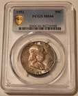 1953 Franklin Half Dollar MS66 PCGS Toned GSH