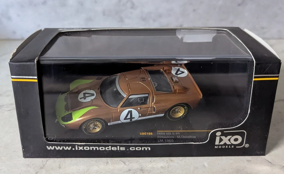 IXO Ford MK II #4 LMC 109 P.Hawkins / M.Donohue Le Mans 1966 en caja Foto 2 de 4