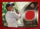 2004 Upper Deck SP Authentic Tiger Woods Course Classics Shirt Red Swatch CC42