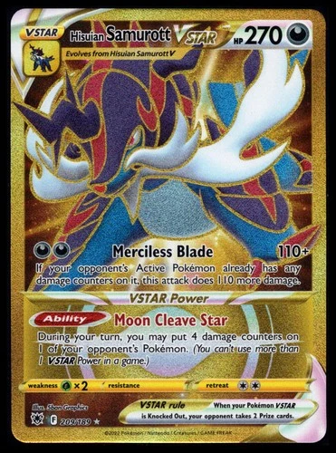 Hisuian Samurott VSTAR (Secret) (209) Secret Rare SWSH10: Astral Radiance 209/18
