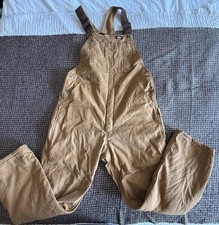 Dickies Men's Premium Insulated Duck Bib Workewear All Brown Size L