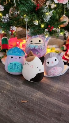 Squishmallows 5'' Plush Lot of 4 Eden Bigfoot Heart, Elea Lamb Floral, Cam Cat  