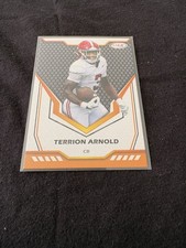 TERRION ARNOLD 2024 Sage Low Series Black Rookie Card RC #128 Detroit Lions