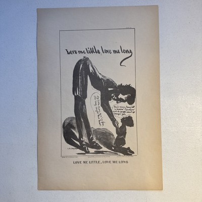 Love Me Little, Love Me Long By R. E. Townsend And Perry W. Fuller 1930 Print