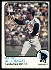 1973 Topps Baseball Card Sandy Alomar Sr. California Angels #123 EX+