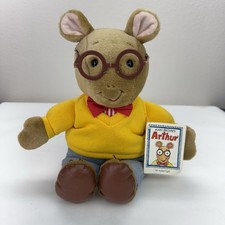Vintage 1996 Rare Arthur 14  Plush With Red Pin Stripes PBS Marc Brown Eden Toys