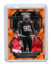 2021 Panini Prizm Orange Ice Prizm Christian Barmore RC 388