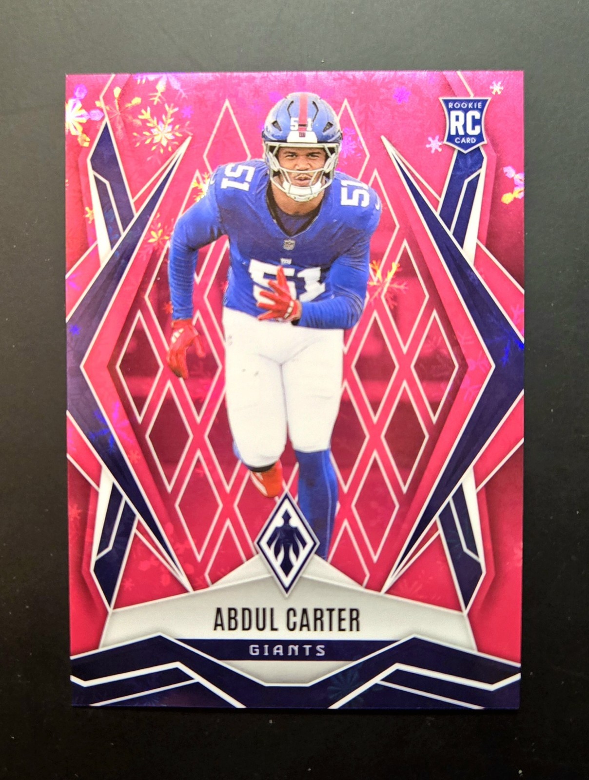 2025 Panini Phoenix - Rookies Pink Winter #177 Abdul Carter (RC) /299
