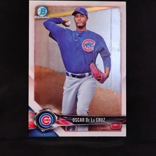 2018 Topps Bowman Chrome Prospect Oscar De La Cruz Cubs