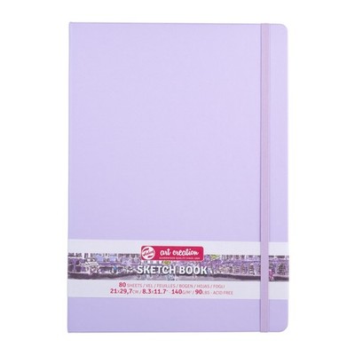 Talens Art Creation Sketchbook 80 Sheets, 21 cm x 30 cm, Pastel Violet