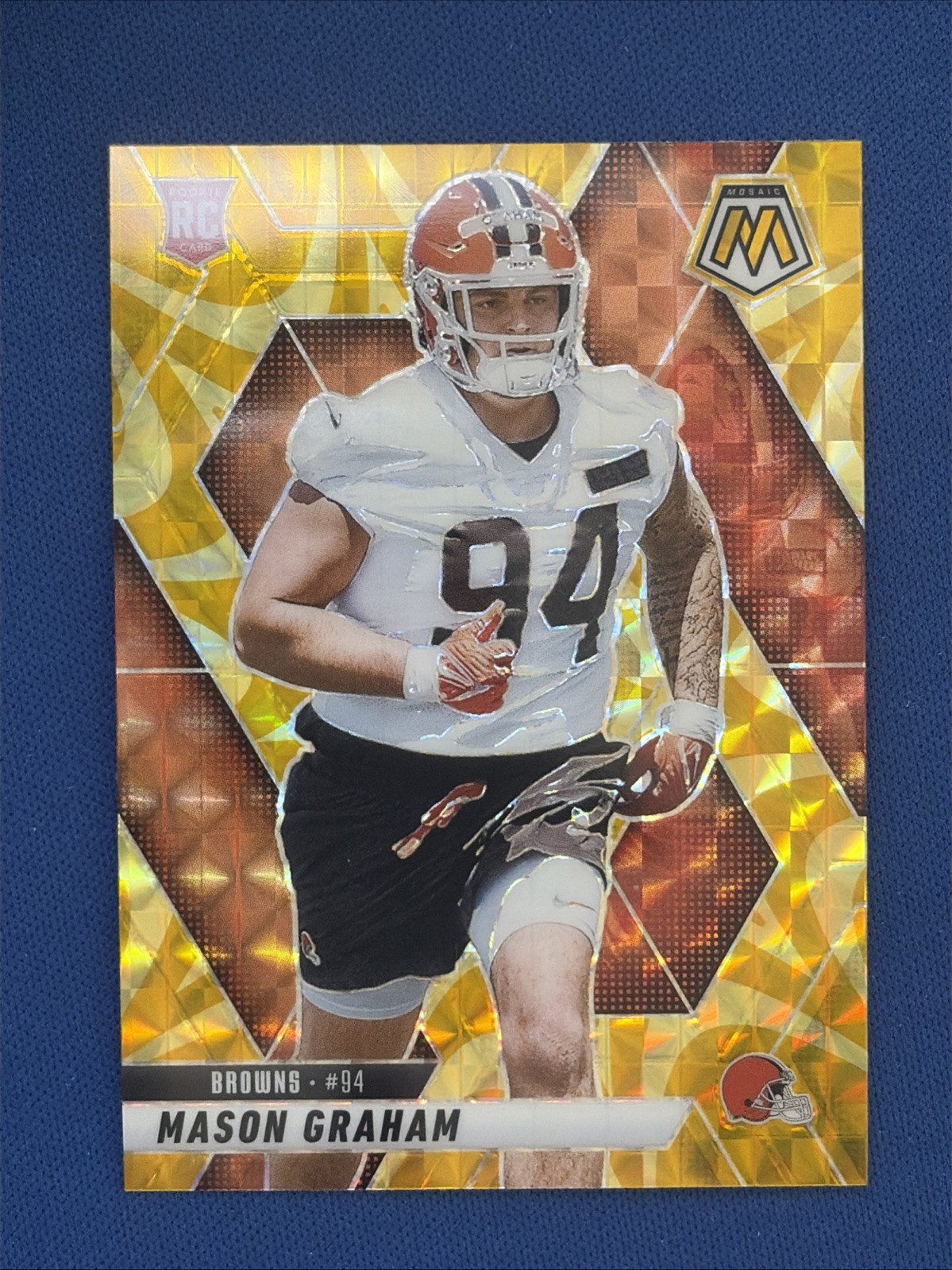 Mason Graham Yellow Reactive RC 2025 Panini Mosaic Football #311